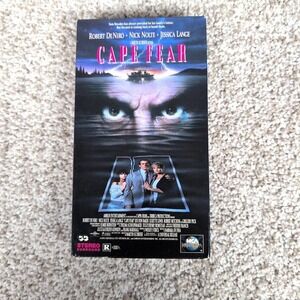 Cape Fear VHS Movie Robert De Niro Nick Nolte Jessica Lange Thriller Film